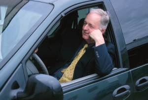 man in traffic